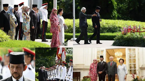 سفر ثروتمندترین پادشاه جهان به سنگاپور +عکس