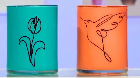 طراحی لیوان به روش جالب + فیلم 