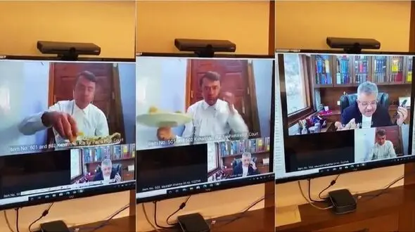 اقدام بی نظیر وکیل در جلسه مجازی دادگاه + فیلم و عکس