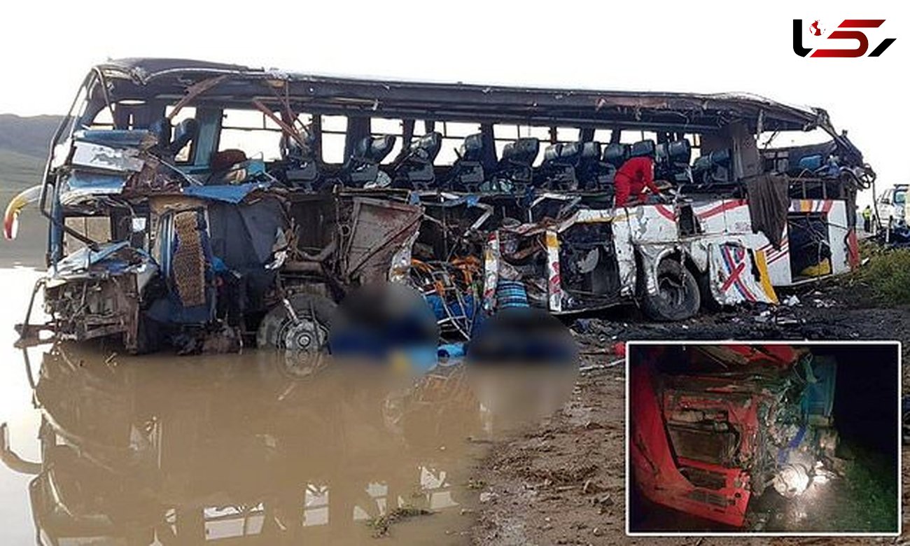 عکس اجساد 36 مسافر خارجی که در  اتوبوس له شدند/ اتوبوس پوکید+عکس اتوبوس 