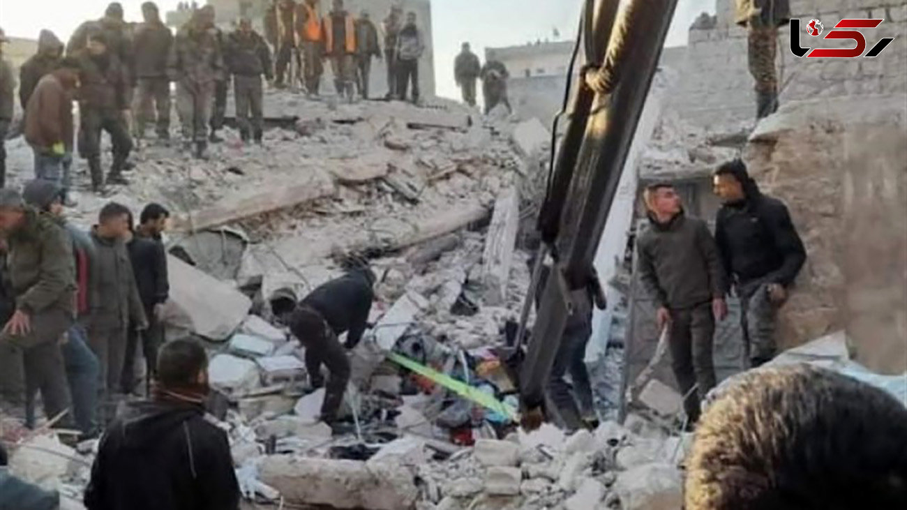 ریزش مرگبار یک ساختمان 5 طبقه در حلب / 10 زن و کودک زیر آوار دفن شدند + فیلم