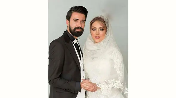 عکس عروسی خانم بازیگر چشم آبی سریال گاندو 