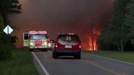 بی خانمان شدن هزاران نفر در پی آتش سوزی هولناک در فلوریدا