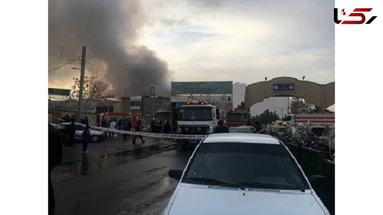 آتش سوزی عظیم در بازارچه قدیمی اصفهان + عکس