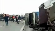 فیلم وحشتناکترین تصادف ایران / در بزرگراه تهران قزوین رخ داد 