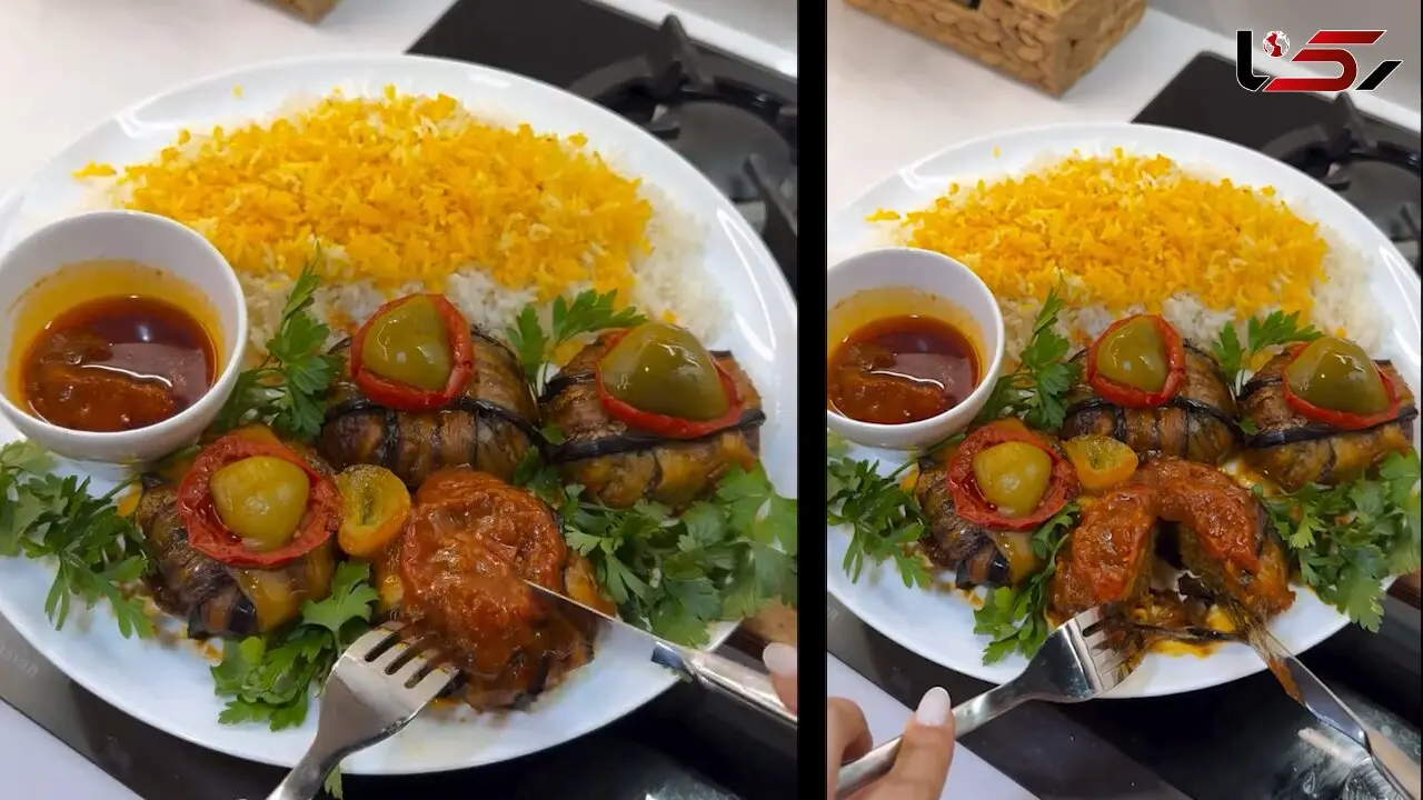 بادمجون شکم پر شام امشب + فیلم