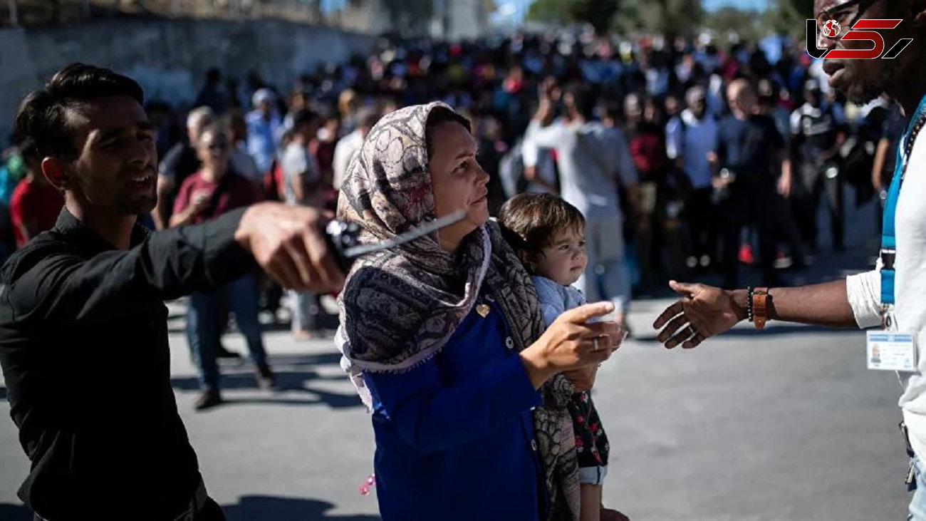 وقوع آتش‌سوزی در اردوگاه پناهندگان در یونان