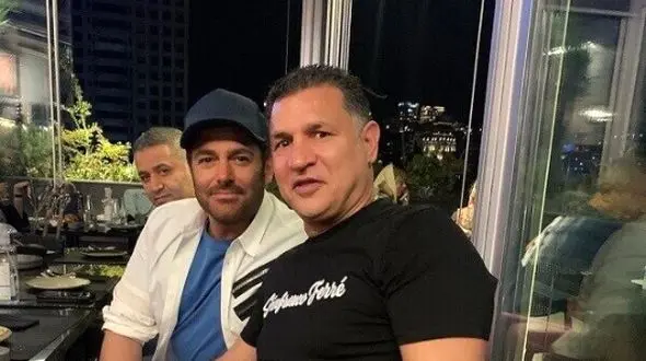 ضیافت ناهار علی دایی در رستوران شاندیز مشهد به صرف چلو و سوپ خامه‌ای +تصاویر