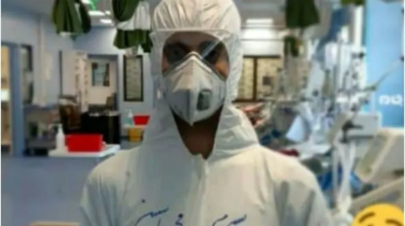 دلتنگی پدرانه پرستار جوان برای نوزاد ۲ ماهه‌اش