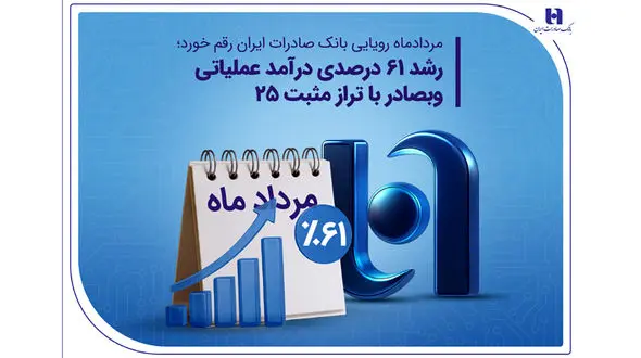 رشد 61 درصدی درآمد عملیاتی وبصادر با تراز مثبت 25
