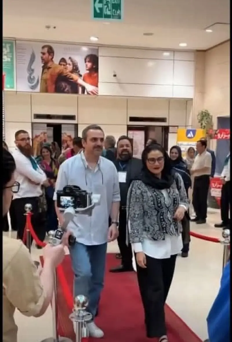 شبنم مقدمی و همسرش در یک جشن سینمایی