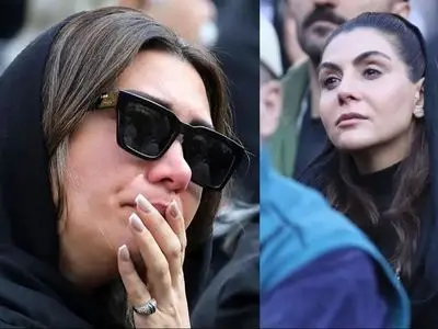 عکس ها / نگاهی به تیپ و استایل بازیگران ایرانی در مراسم تشییع هادی مرزبان/ نیکی مظفری، بهاره رهنما، شیوا مکینیان، فرهاد آئیش و مائده طهماسبی، رها خدایاری، شهره سلطانی، مجید مظفری و...