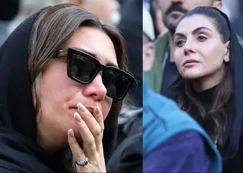 عکس ها / نگاهی به تیپ و استایل بازیگران ایرانی در مراسم تشییع هادی مرزبان/ نیکی مظفری، بهاره رهنما، شیوا مکینیان، فرهاد آئیش و مائده طهماسبی، رها خدایاری، شهره سلطانی، مجید مظفری و...