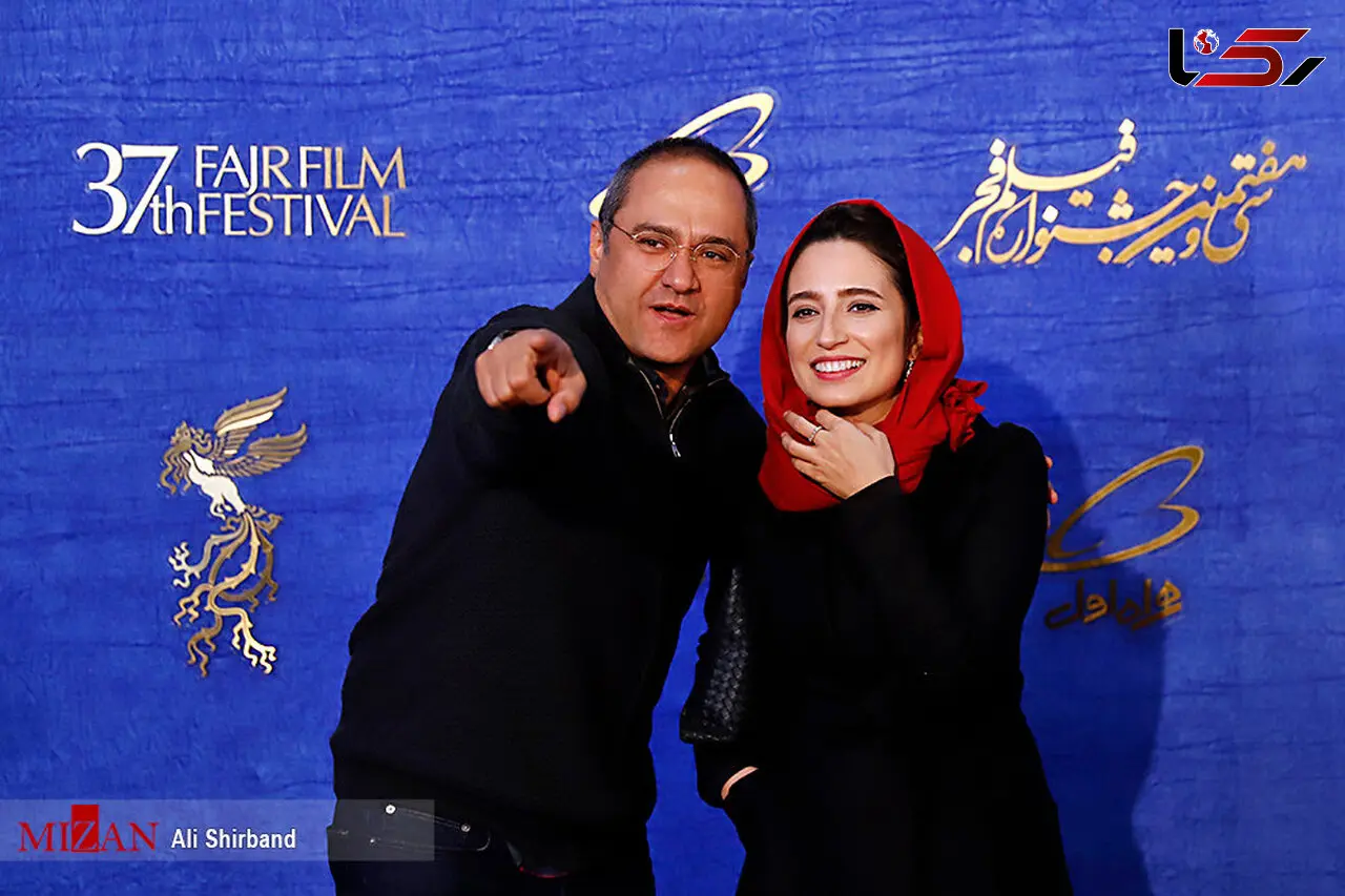 ژست‌های رامبد جوان و نگار جواهریان پیش از نمایش «طلا»+فیلم