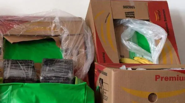 کشف 500 کیلو کوکائین از جعبه های موز 6 فروشگاه زنجیره ای + عکس 
