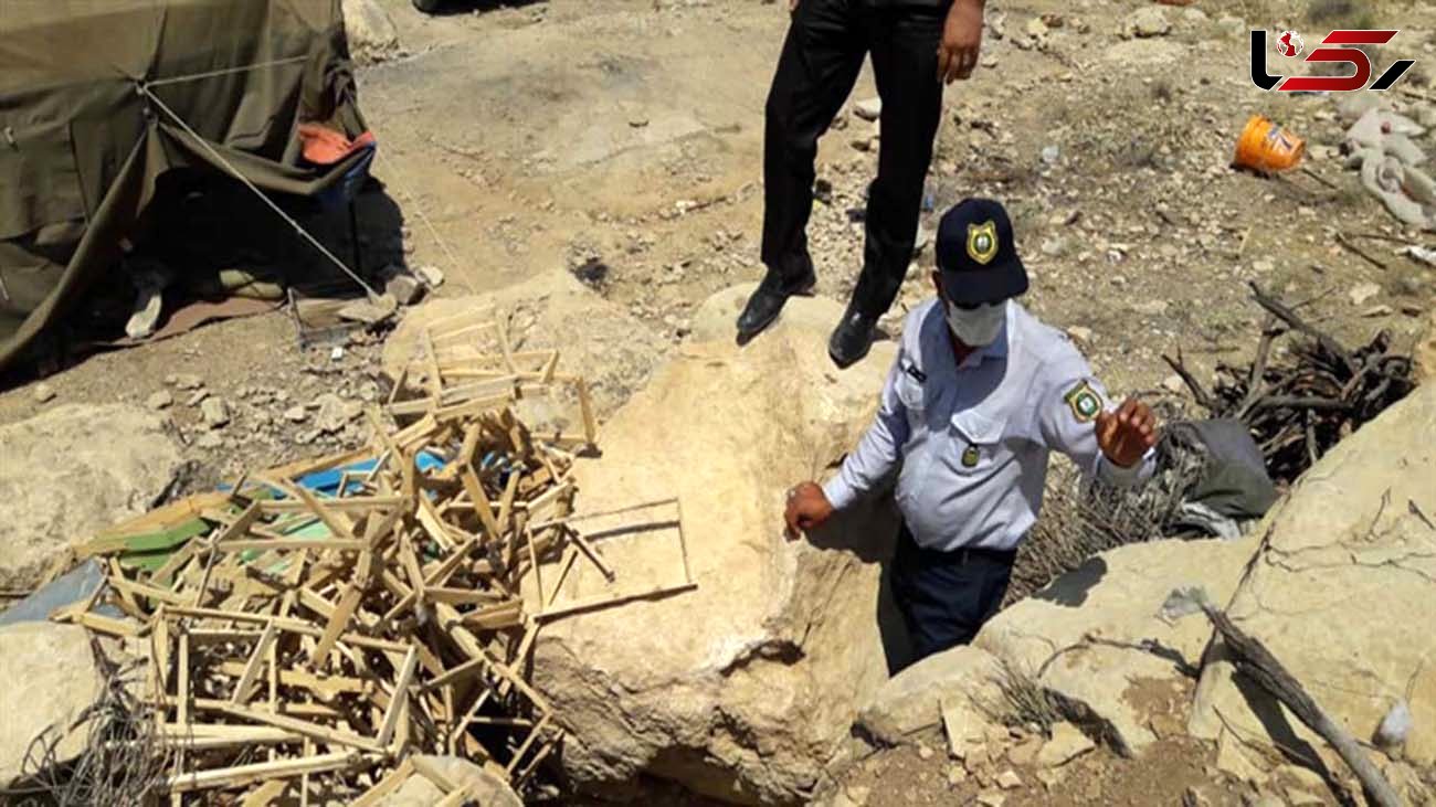 دستگیری حفاران غیرمجاز یک گورستان قدیمی در بهشهر