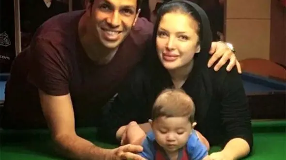 تازه ترین عکس جنجالی فوتبالیست ایرانی با همسرش+ تصویر