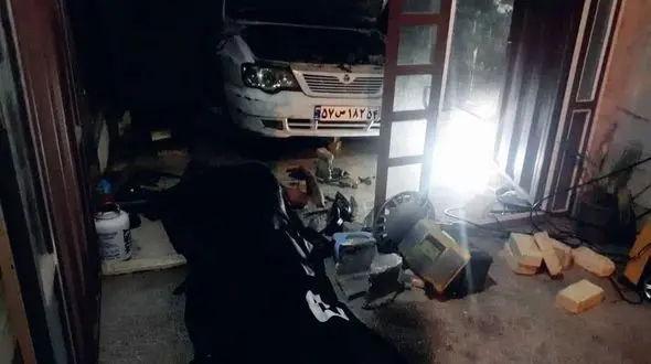 مرگ مرد یزدی موقع تعمیر پراید در خانه+عکس
