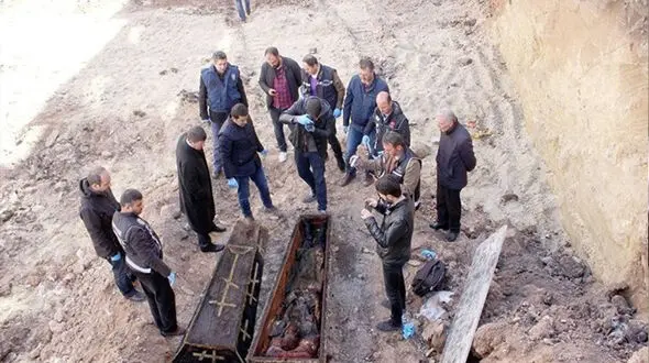 کشف جسد یک افسر روس هنگام خاک برداری در ترکیه/جسد متعلق به قرن 19 است+ عکس