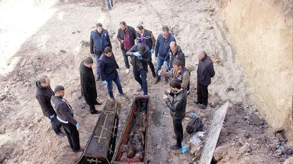 کشف جسد یک افسر روس هنگام خاک برداری در ترکیه/جسد متعلق به قرن 19 است+ عکس