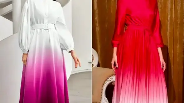 پیراهن آبرنگی زنانه؛ معرفی مدل‌ های خاص برای تیپ منحصر به فرد