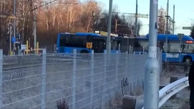 تصادف قطار با اتوبوس در سوئد + فیلم