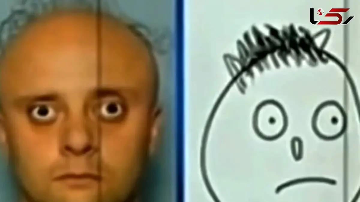 شباهت خنده‌دار نقاشی به دزد واقعی! + فیلم