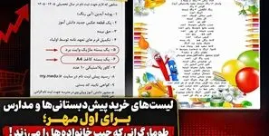 لیست‌های خرید پیش دبستانی ها و مدارس برای اول مهر؛ طومار گرانی که جیب خانواده‌ها را می‌زند! / آیا خرید یک‌جا و همزمان همه این اقلام واقعا برای آموزش ضروری است؟
