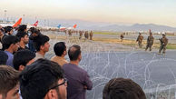 هرج و مرج و تیراندازی آمریکایی ها بسوی مردم در فرودگاه کابل + فیلم