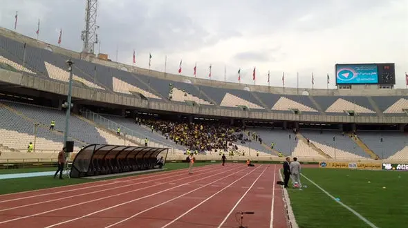  شرایط امنیتی شدید در ورزشگاه آزای شامل حال معاون اول رئیس جمهور هم شد 