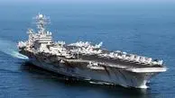  فیلم تصاویر پهپاد ایران بر فراز ناو آبراهام لینکلن امریکا در خلیج فارس