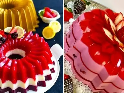 طرز تهیه دسرهای ژله‌ ای پاییزی شگفت‌ انگیز برای پذیرایی‌ های شیک + عکس