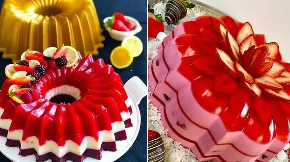 طرز تهیه دسرهای ژله‌ ای پاییزی شگفت‌ انگیز برای پذیرایی‌ های شیک + عکس