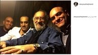 سلفی بازیگر معروف ایرانی در کنار تمام پسرهایش +عکس