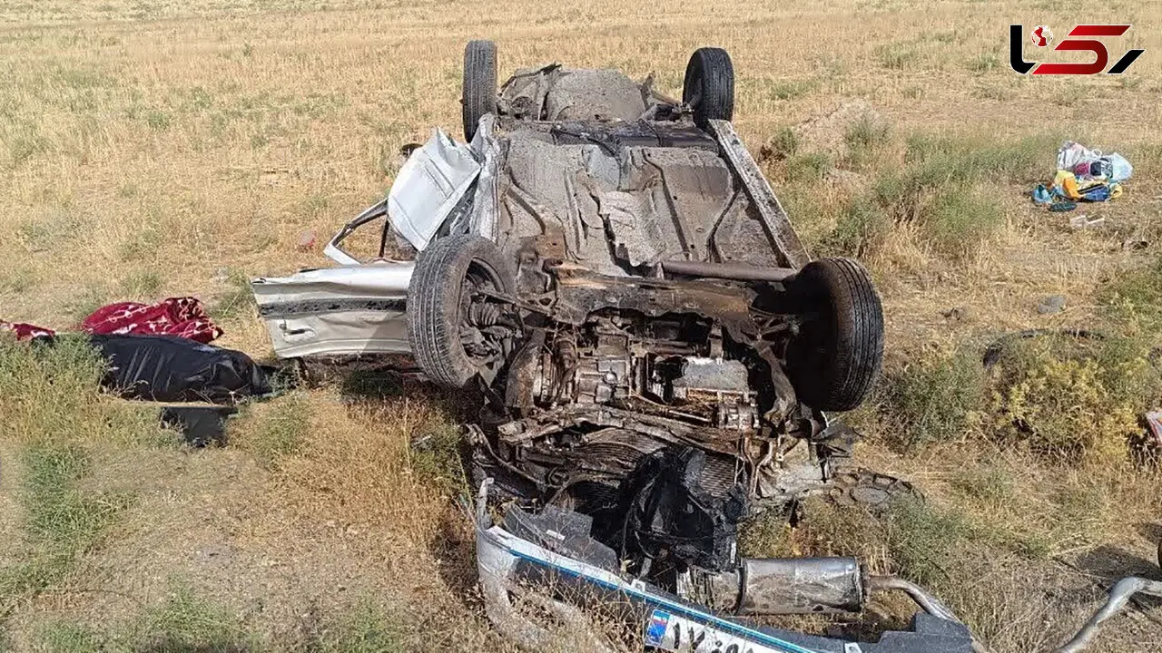 مرگ 2 تن در واژگونی مرگبار تیبا در آزادراه اندیمشک - پل زال