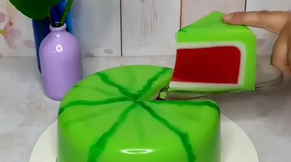 ژله هندونه ای مناسب شب یلدا + فیلم