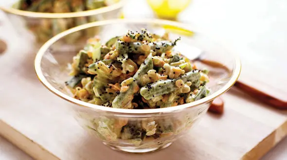 سالاد دال عدس با سس زیره و طرز تهیه 