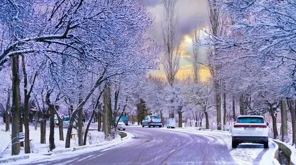زاویه‌ ای چشم‌ نواز از ارتفاعات برفی اردبیل + فیلم