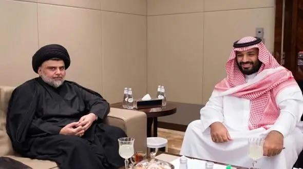 دیدار  مقتدی صدر با ولیعهد عربستان 