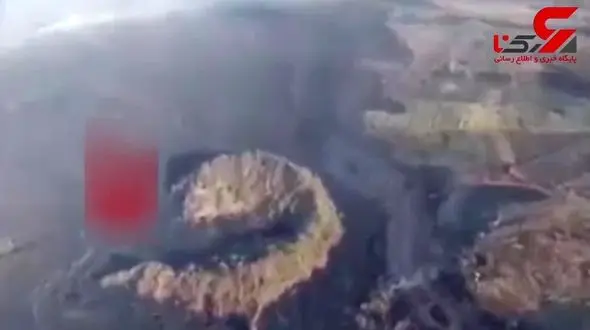 لحظه تولد جزیره ای مخوف + تصویر