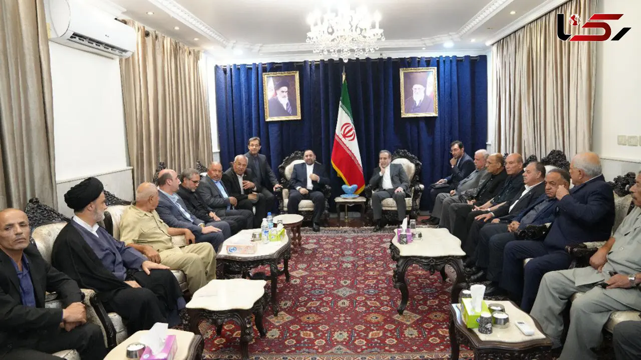 دیدار دبیران کل و مسوولان گروه‌های مقاومت فلسطینی با  عراقچی