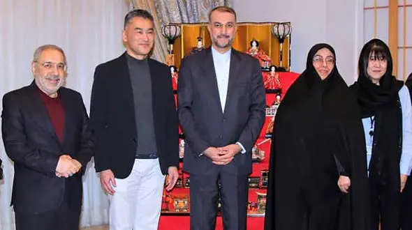 عیادت امیرعبداللهیان از سفیر ژاپن در ایران 