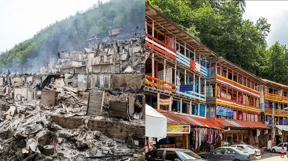 جزئیات آتش سوزی هولناک در روستای امامزاده ابراهیم شفت / شهرک رنگین کمان چگونه خاکستر شد