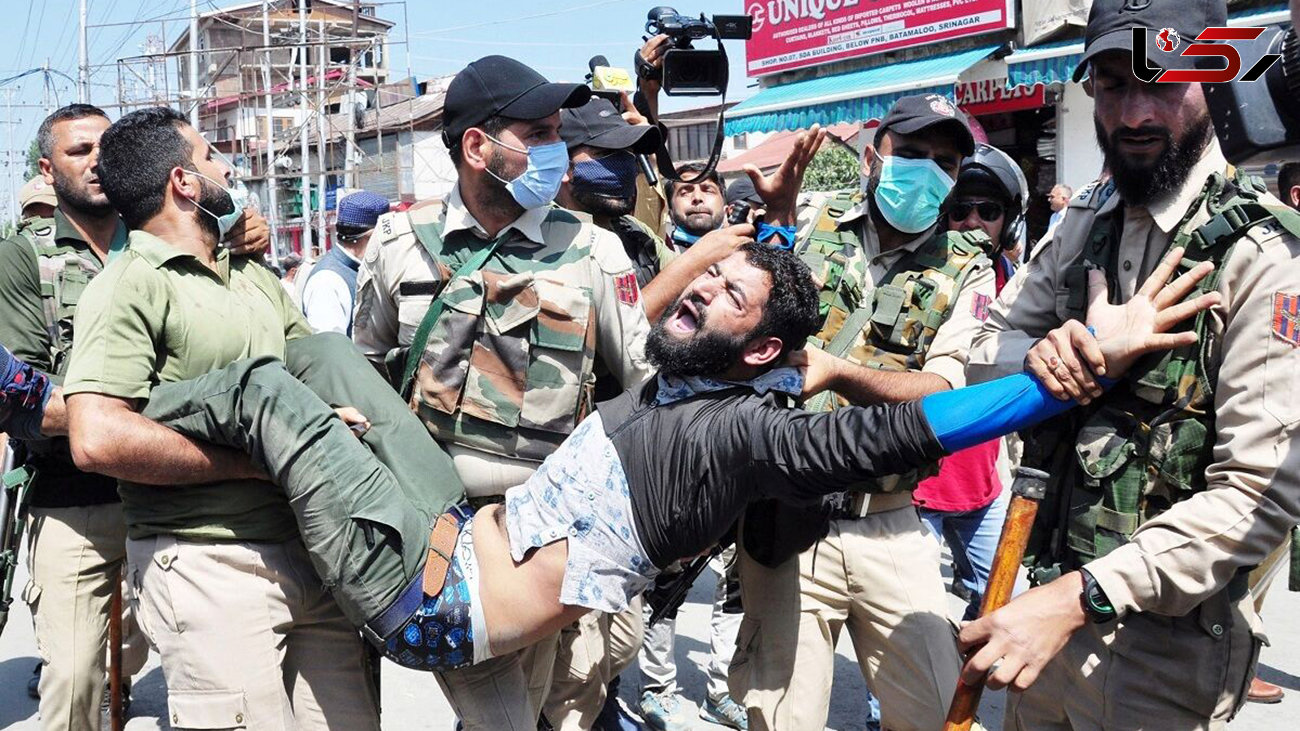 حمله وحشیانه پلیس هند به عزاداران حسینی
