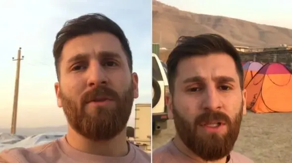 رضا پرستش بدل مسی در کرمانشاه + فیلم و عکس