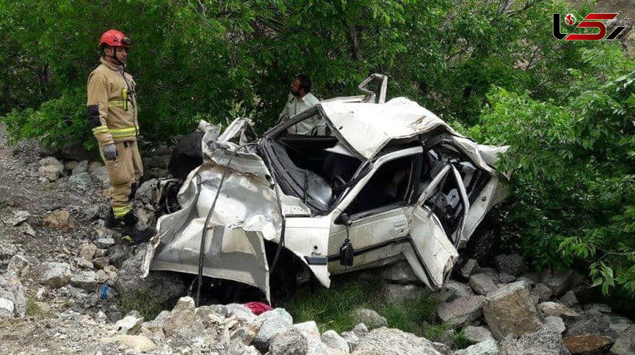 مرگ یک نفر بر اثر سقوط خودرو به دره در رضوانشهر