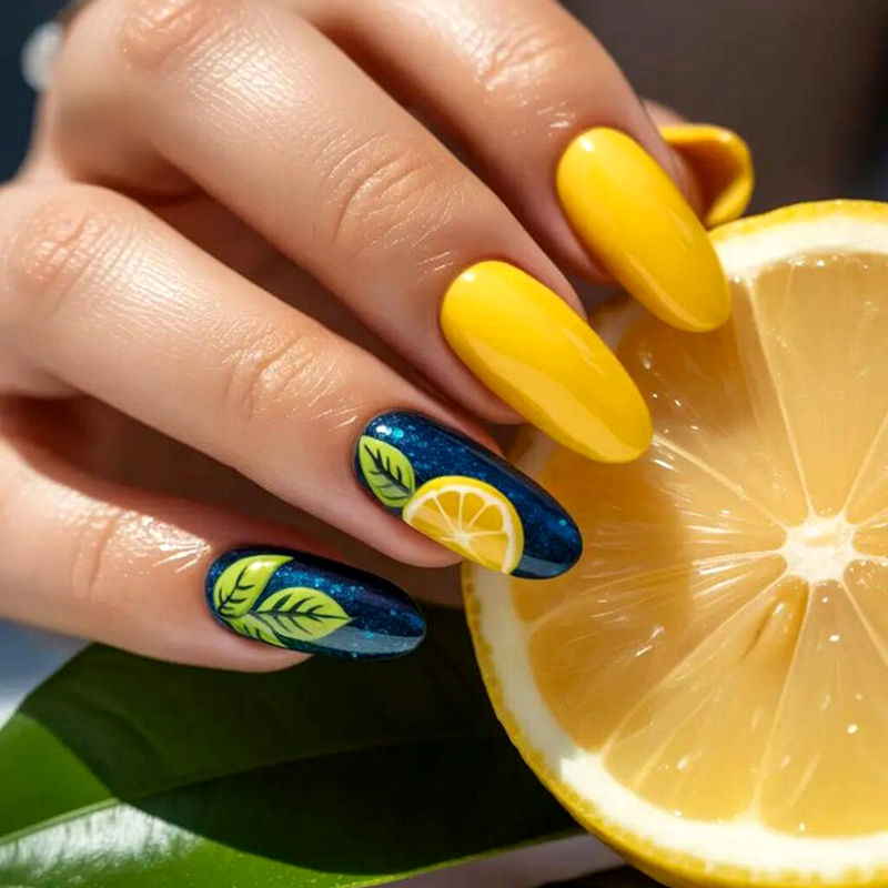 رنگ لاک ژل تابستانی فانتزی