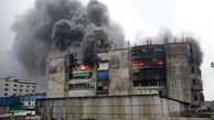 عکس های آتش سوزی کارخانه مواد غذایی در بنگلادش با 52 کشته