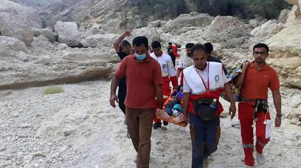 نجات عجیب جوان 21 ساله در هرمزگان + عکس