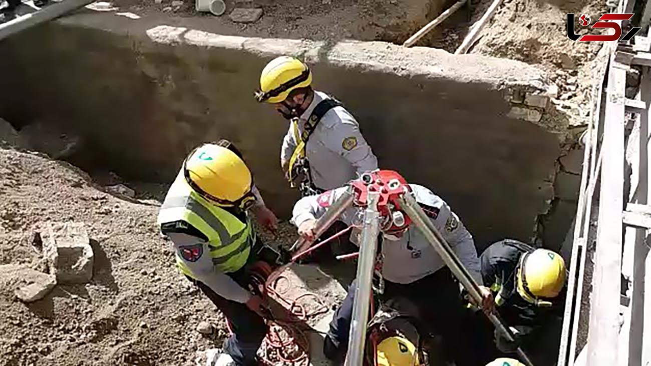 مرد اصفهانی در یک قدمی مرگ بود نجات از چاه 7 متری 